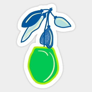 GREEN FRUIT Sticker